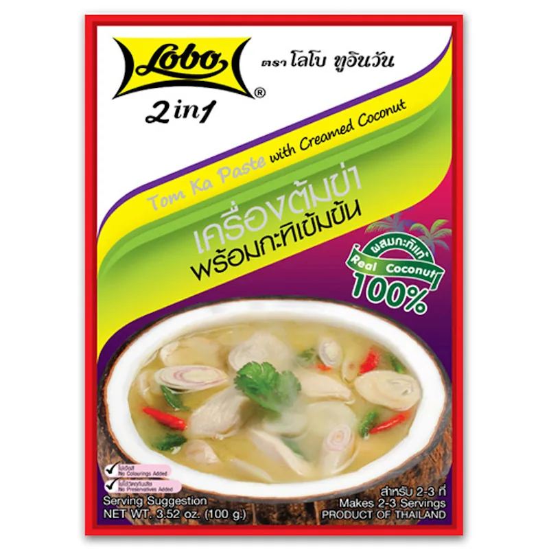 Tom kha paste with creamed coconut